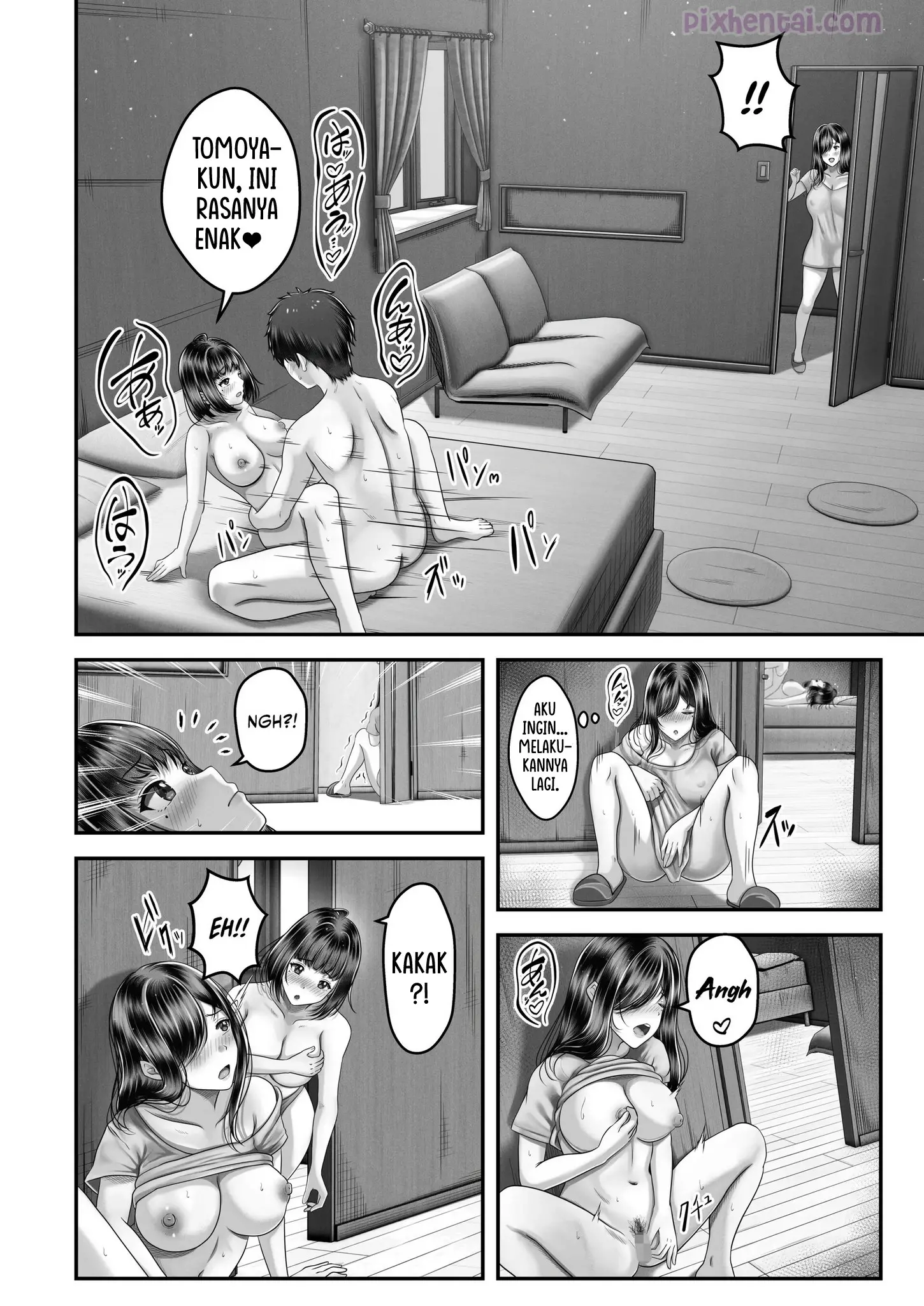 Komik hentai xxx manga sex bokep Having Sex With A Large Age Gap Black-Haired Sisters 29